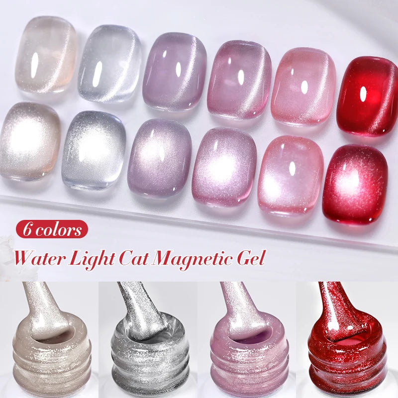 10ml Silver Cat Eye Magnetic Gel Nail Polish – Semi-Permanent for Fall & Winter