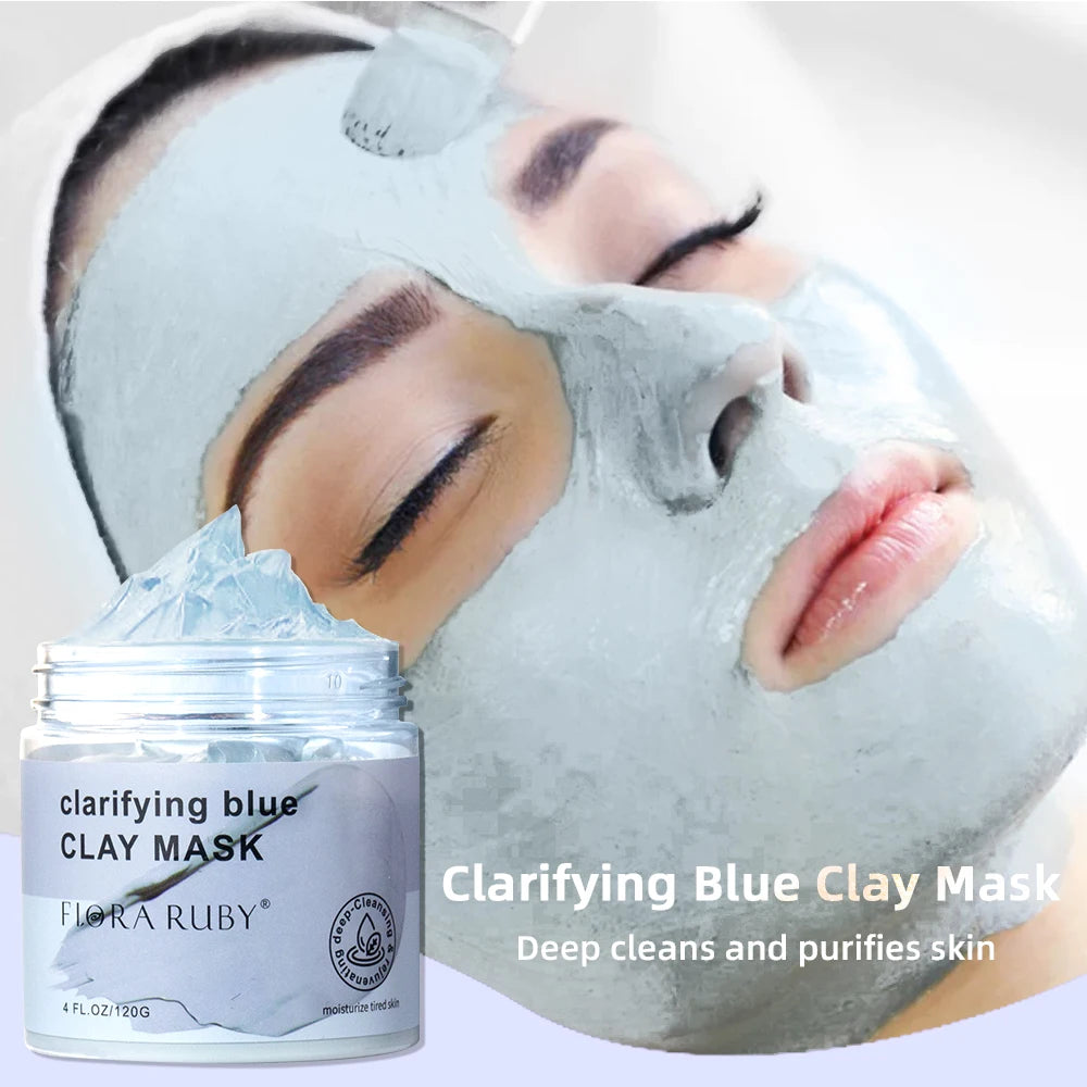 Moisturizing Blue Clay Facial Mask – Deep Cleansing & Clarifying Skincare