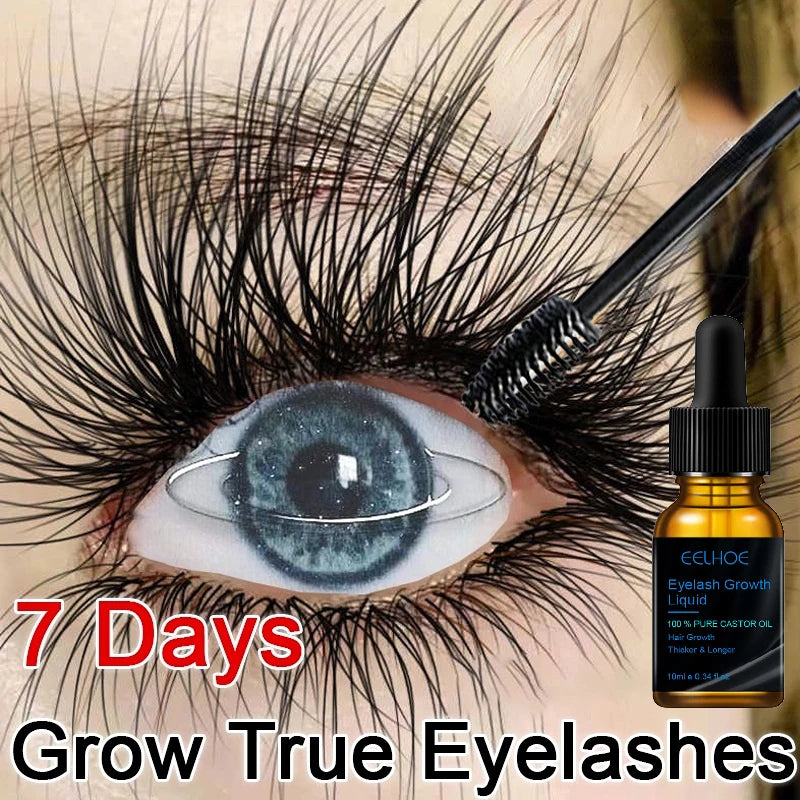 Fast Eyelash Growth Serum – Natural Thickening Eyebrow & Eyelash Treatment for Dark, Beautiful Lashes