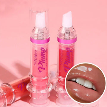 HANDAIYAN PLUMP & POUT Lip Plumping Booster – High Shine Crystal Volume Lip Gloss for Extreme Plump