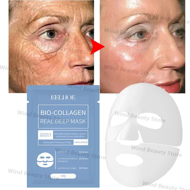 Collagen Anti-Wrinkle Facial Mask – Anti-Aging, Firming, and Brightening Skin Care